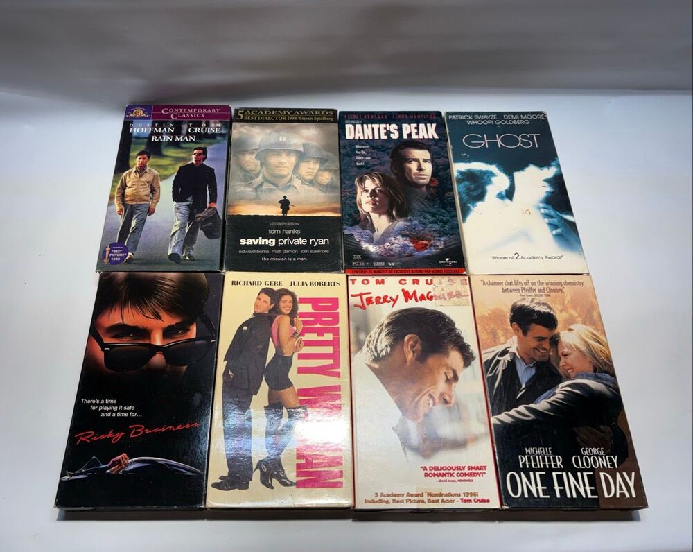 Set of 8 VHS movies